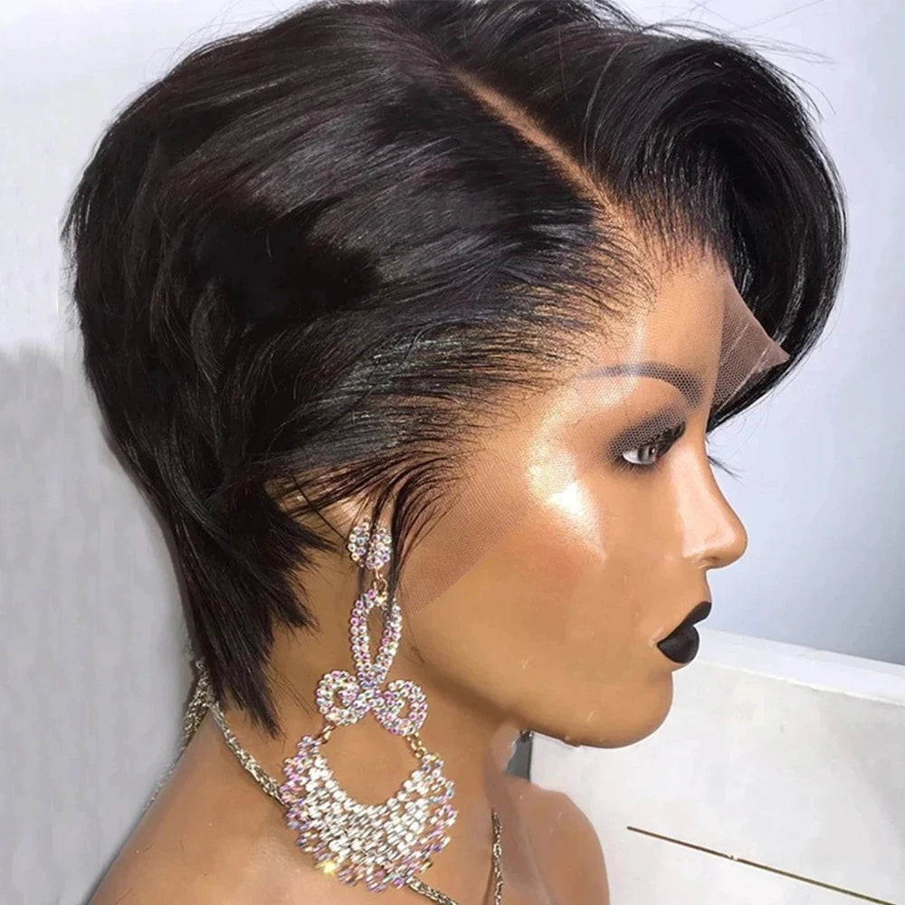 Lace front pixie clearance cut wig