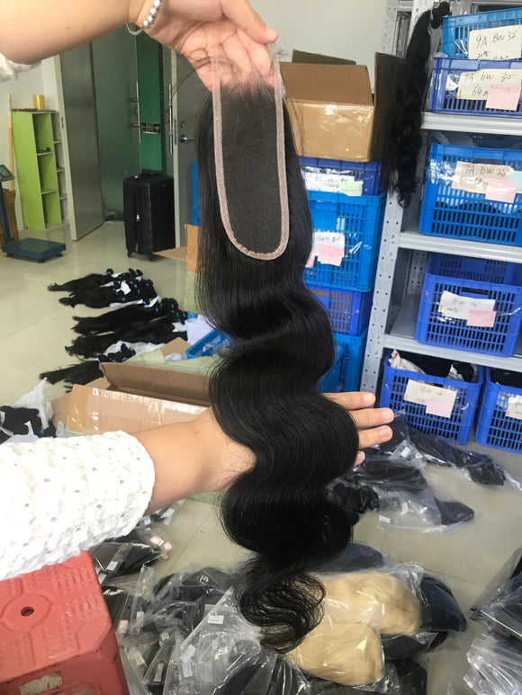 12-20inch body wave 2x6 HD Lace Closure